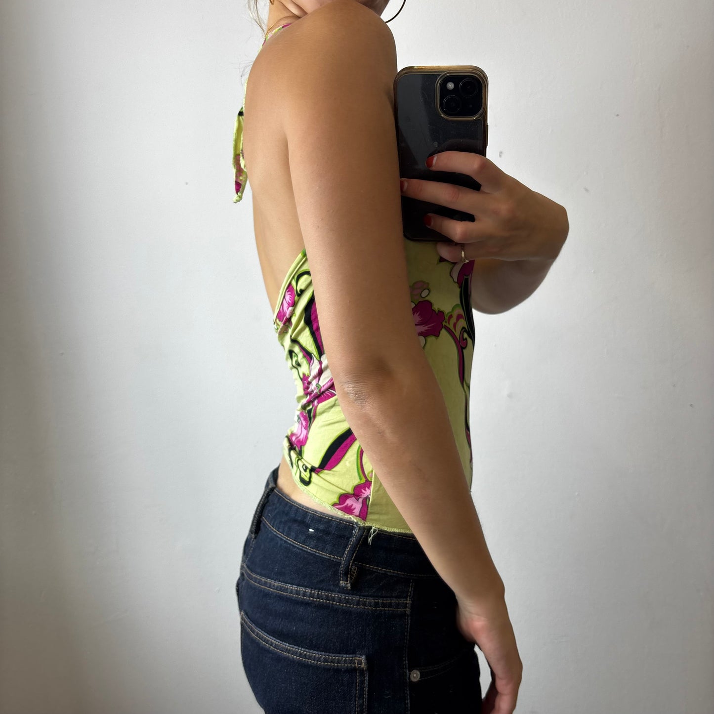 floral halter top