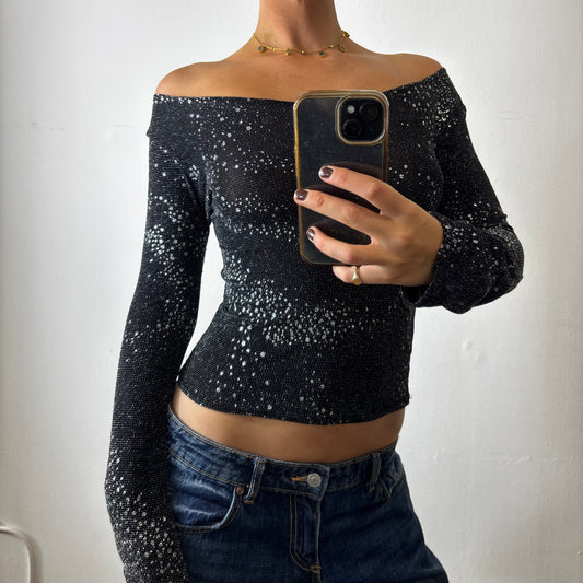vintage off the shoulder top