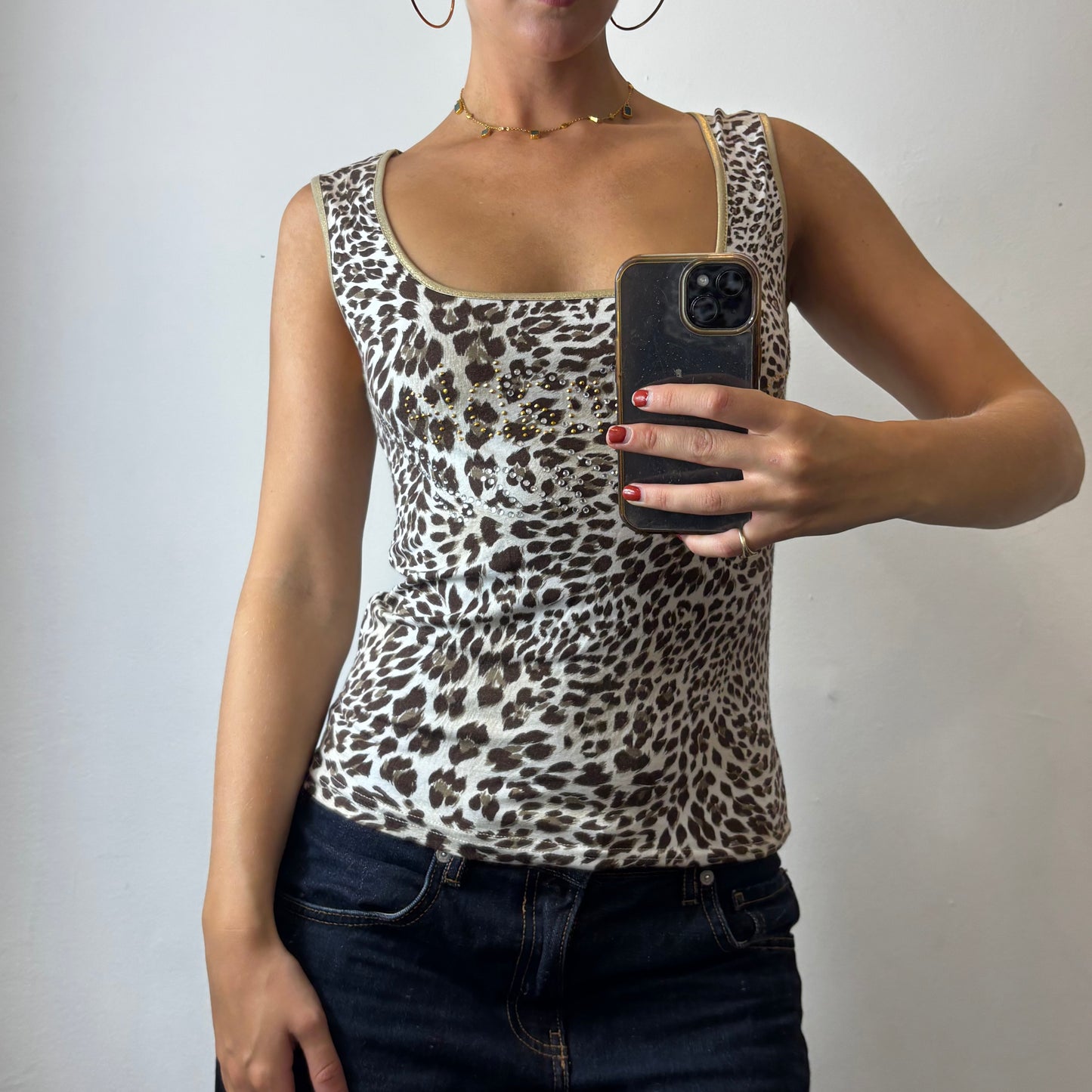 animal print top