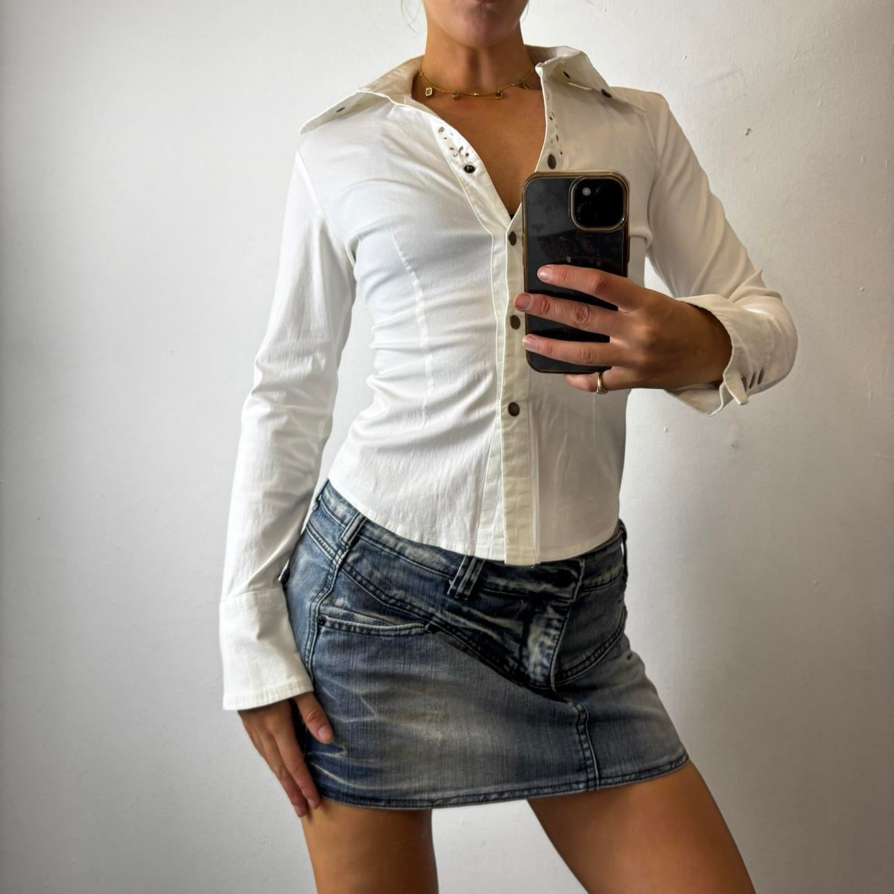 vintage button shirt