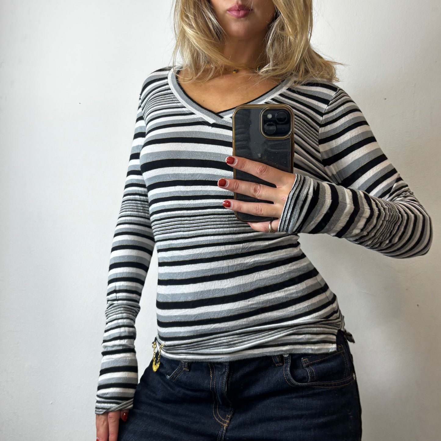 stripey top