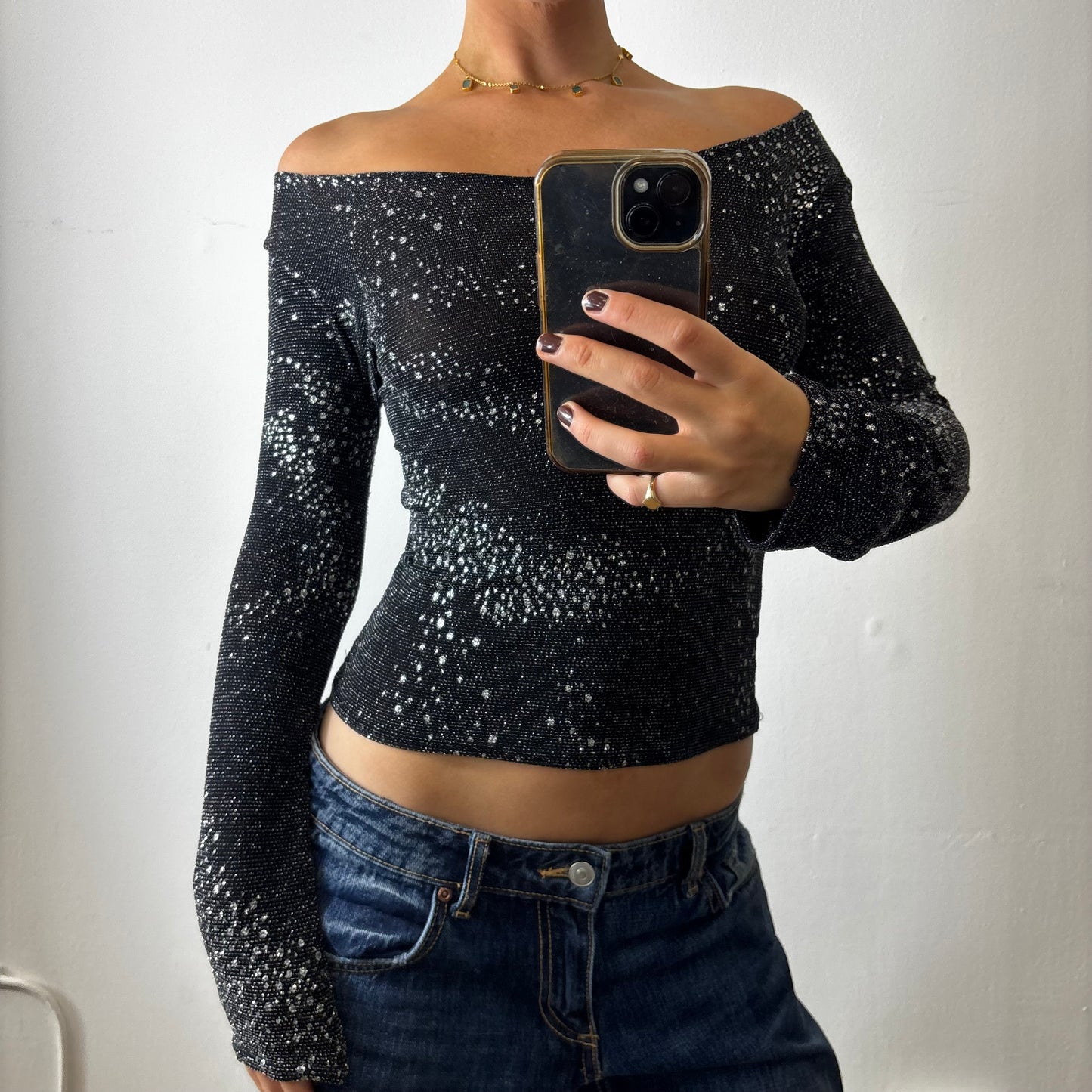 vintage off the shoulder top
