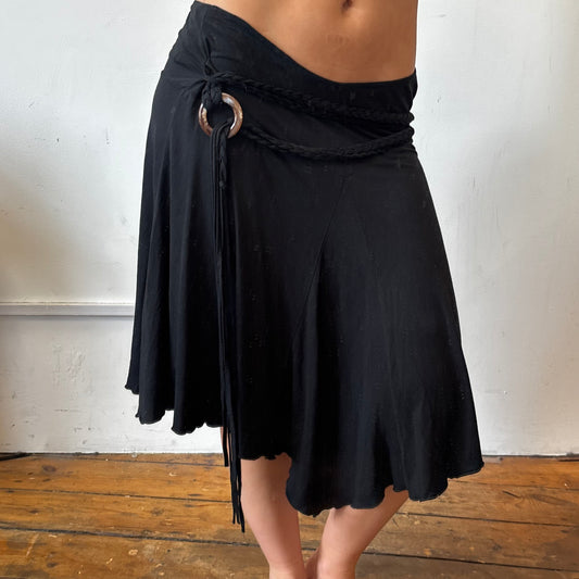 black skirt