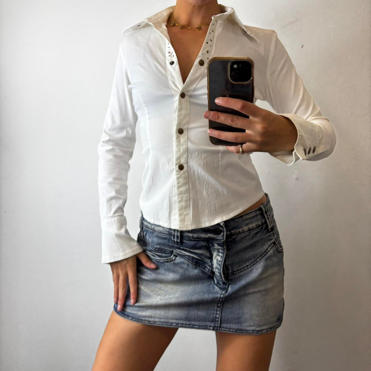 vintage button shirt